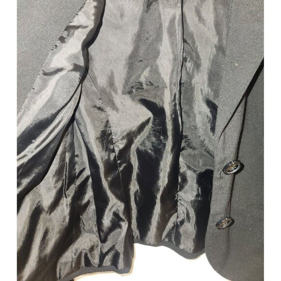 Black Stretch Blazer Womens Size 4 212 Collection 2 Button Jacket - Picture 5 of 7